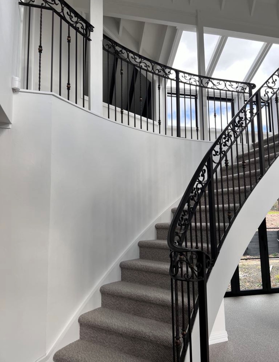 Curved Scroll Staircase
